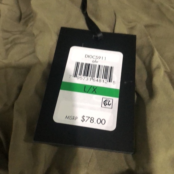 Dkny OLIVE Pom Pom Caftan Swim Cover-up, US Large/X-Large - Picture 4 of 4